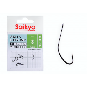 Крючки Saikyo KH-10074 BN AKITA KITSUNE №3 (10 шт.) Крючки Saikyo KH-10074 BN AKITA KITSUNE №3 (10 шт.)